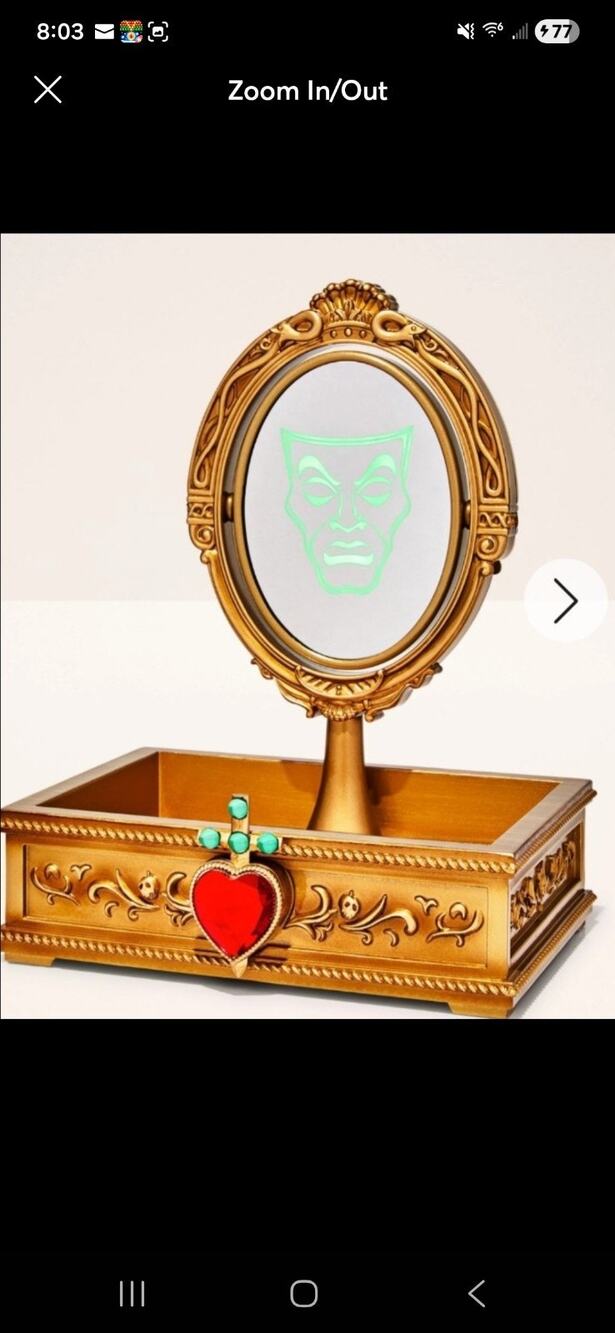 Disney Villains Bath & Body Works Evil Queen Light Up Mirror Body Care Tray